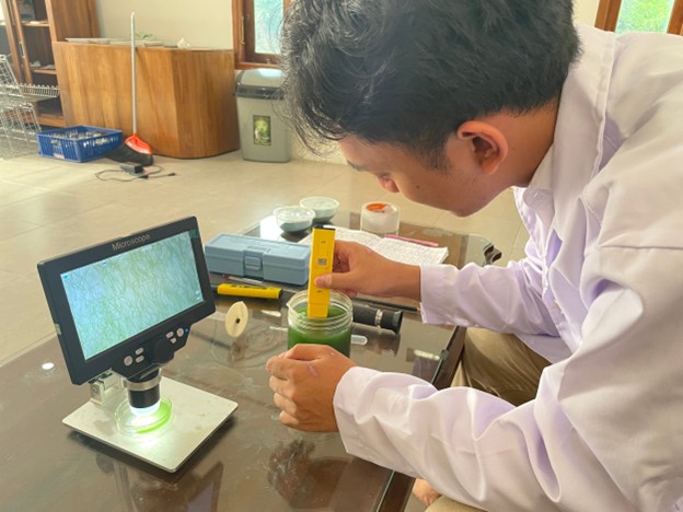 TIM MIKROALGA PkM-MBKM Fakultas Biologi 2025 Melaksanakan Sosialisasi dan Pengenalan Spirulina kepada Masyarakat Desa Sitimulyo, Kec. Piyungan, Kab. Bantul melalui Konten Edukasi Digital di Media Sosial