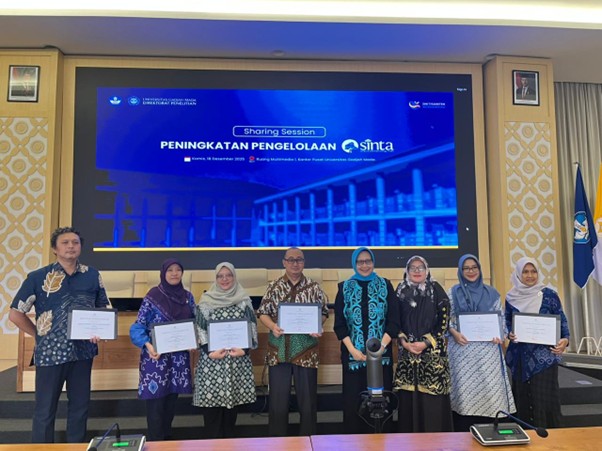 Fakultas Biologi UGM Raih Penghargaan Pengelolaan SINTA UGM Tahun 2025
