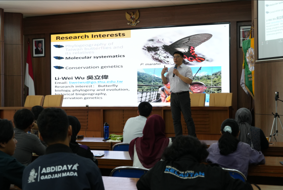 Dosen Tunghai University Taiwan Bagikan Riset Genetika Kupu-Kupu di Guest Lecture Fakultas Biologi UGM