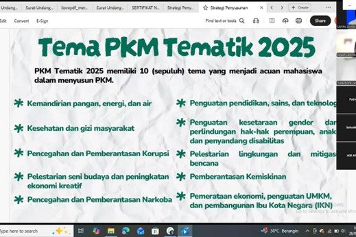 Pendampingan Penyusunan Proposal PKM 2026 2