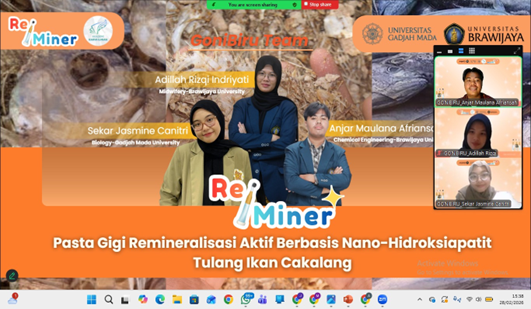 Mahasiswa Biologi UGM Raih Juara 1 National Essay Competition 2026 dengan Inovasi ReMiner Brush Berbasis Limbah Tulang Ikan Cakalang