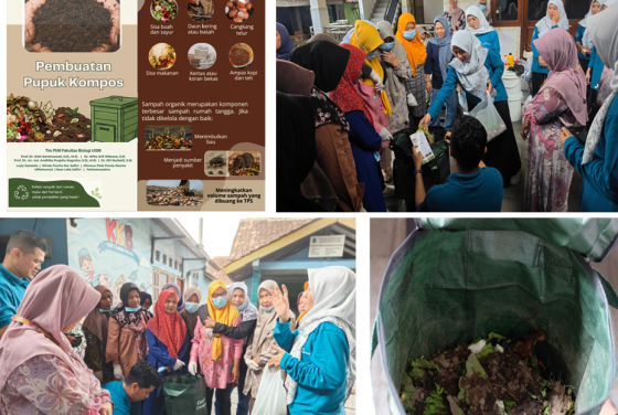 The Community Service Team, Faculty of Biology, UGM Educates on Organic Waste Management through Compost and BSF Maggots for the Women’s Farmers Group (KWT) ‘Lestari’ in Mertosanan Kulon